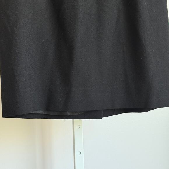 Vintage Wool sz 4 Black Ski Skirt Classic Pencil‎ Mid-Length - Picture 3 of 8